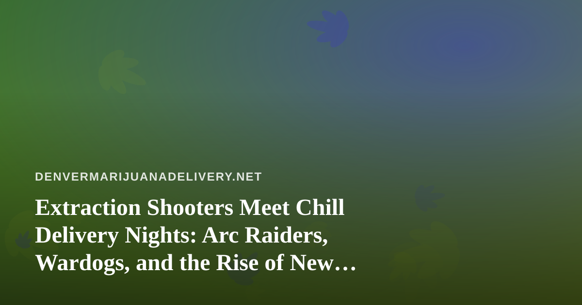 Extraction Shooters Meet Chill Delivery Nights: Arc Raiders, Wardogs, and the Rise of New Twitch Streamers